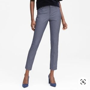 Banana Republic Sloan pants in RARE blue Houndstooth pattern - size 12L